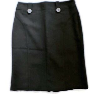 Ann Taylor Petite Classic Black Women's Pencil Skirt 2P